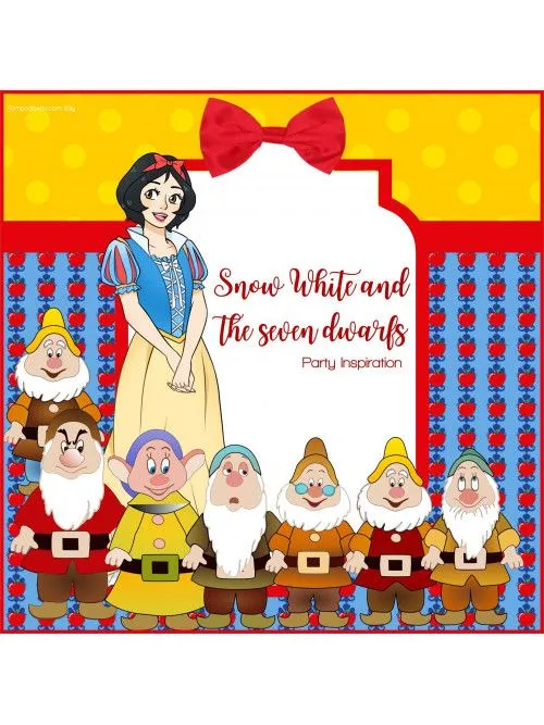 Blancanieves y los Siete Enanos kit de fiesta personalizado | Tempodifesta.com Blancanieves y los Siete Enanos kit de fiesta personalizado | Tempodifesta.com
