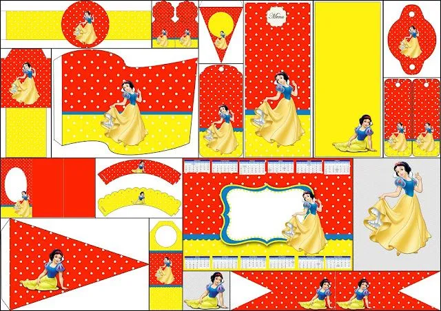Blancanieves: Imprimibles Gratis para Fiestas. | Ideas y material ...