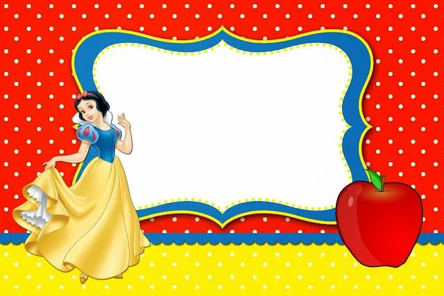 Blancanieves: Invitaciones, Tarjetas y Marcos de Foto para ... Blancanieves: Invitaciones, Tarjetas y Marcos de Foto para ...