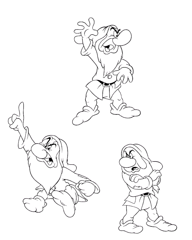 Blancanieves, Princesas Disney, Blancanieves para Colorear pagina 9