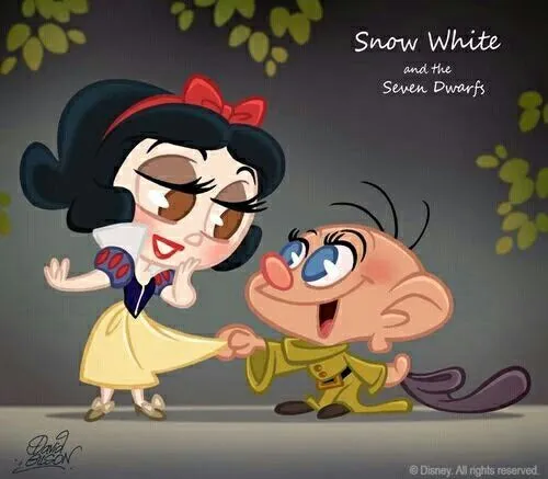 Blancanieves y...Tontin!!! Jaja " y los siete enanitos | Chibis ...