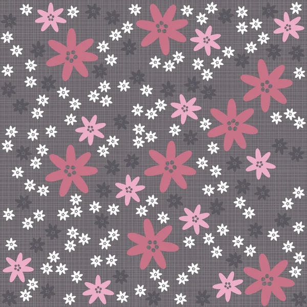 Blancas rosa gris azules florecitas de patrones sin fisuras floral ...