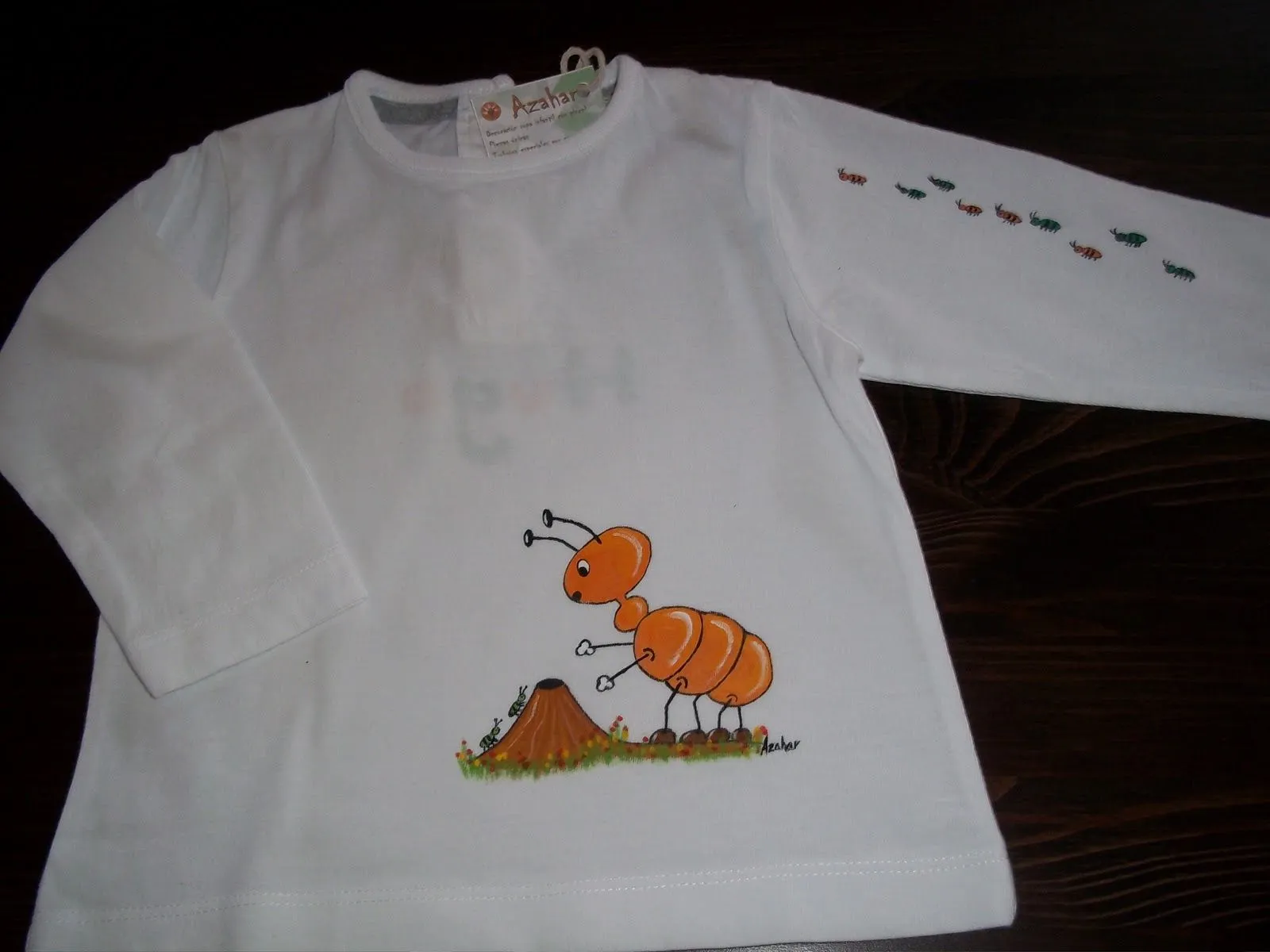 El blanco Azahar: Camiseta pintada
