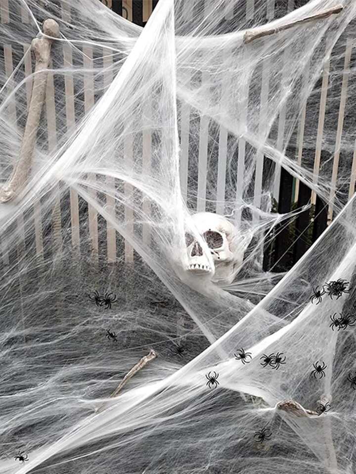 blanco elástico telaraña artificial telaraña Halloween Decoración fiesta escena Accesorios horror casa casa adorno Accesorios | Moda de Mujer | SHEIN México blanco elástico telaraña artificial telaraña Halloween Decoración fiesta escena Accesorios horror casa casa adorno Accesorios | Moda de Mujer | SHEIN México
