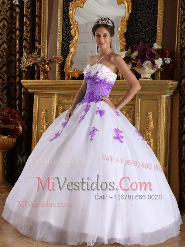 Blanco Y Morado Vestido De Fiesta Dulceheart Hasta El Suelo ... Blanco Y Morado Vestido De Fiesta Dulceheart Hasta El Suelo ...
