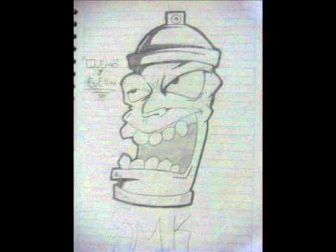 BLANCO y NEGRO - smk family crew dibujos quemo - rap cultura calle ...