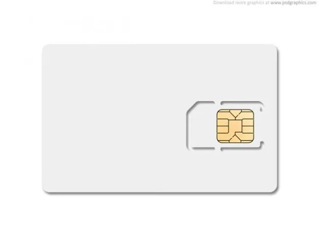 En blanco de la tarjeta SIM | Descargar PSD gratis