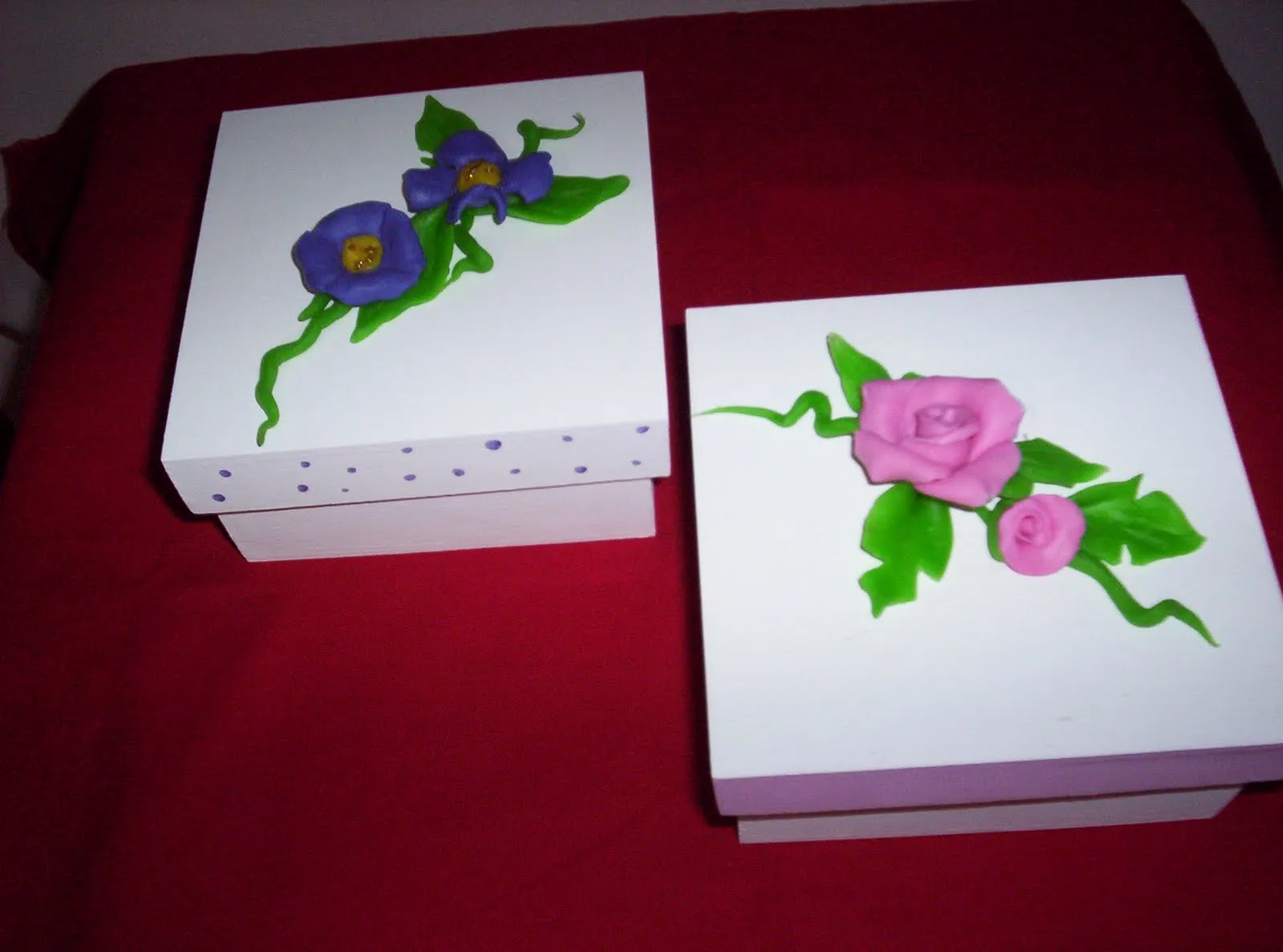 Blanky: cajitas decoradas con porcelana fria .... Blanky: cajitas decoradas con porcelana fria ....