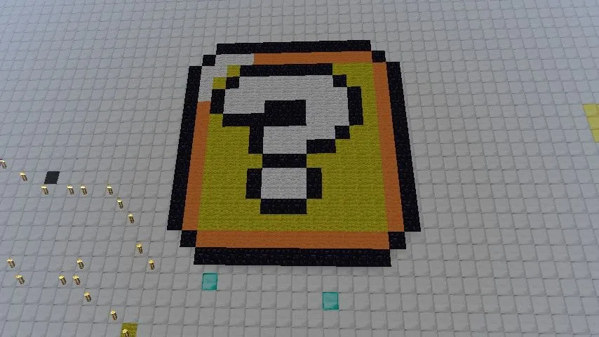 Block from mario pixel art!! Minecraft Project