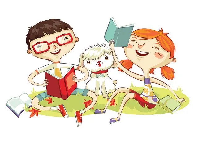 Gif animado niño leyendo - Imagui