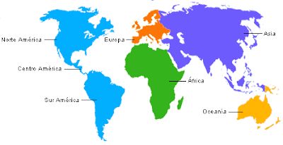 El Blog de 2ºB // CEIP Nueva Almería: Continentes del mundo. El Blog de 2ºB // CEIP Nueva Almería: Continentes del mundo.