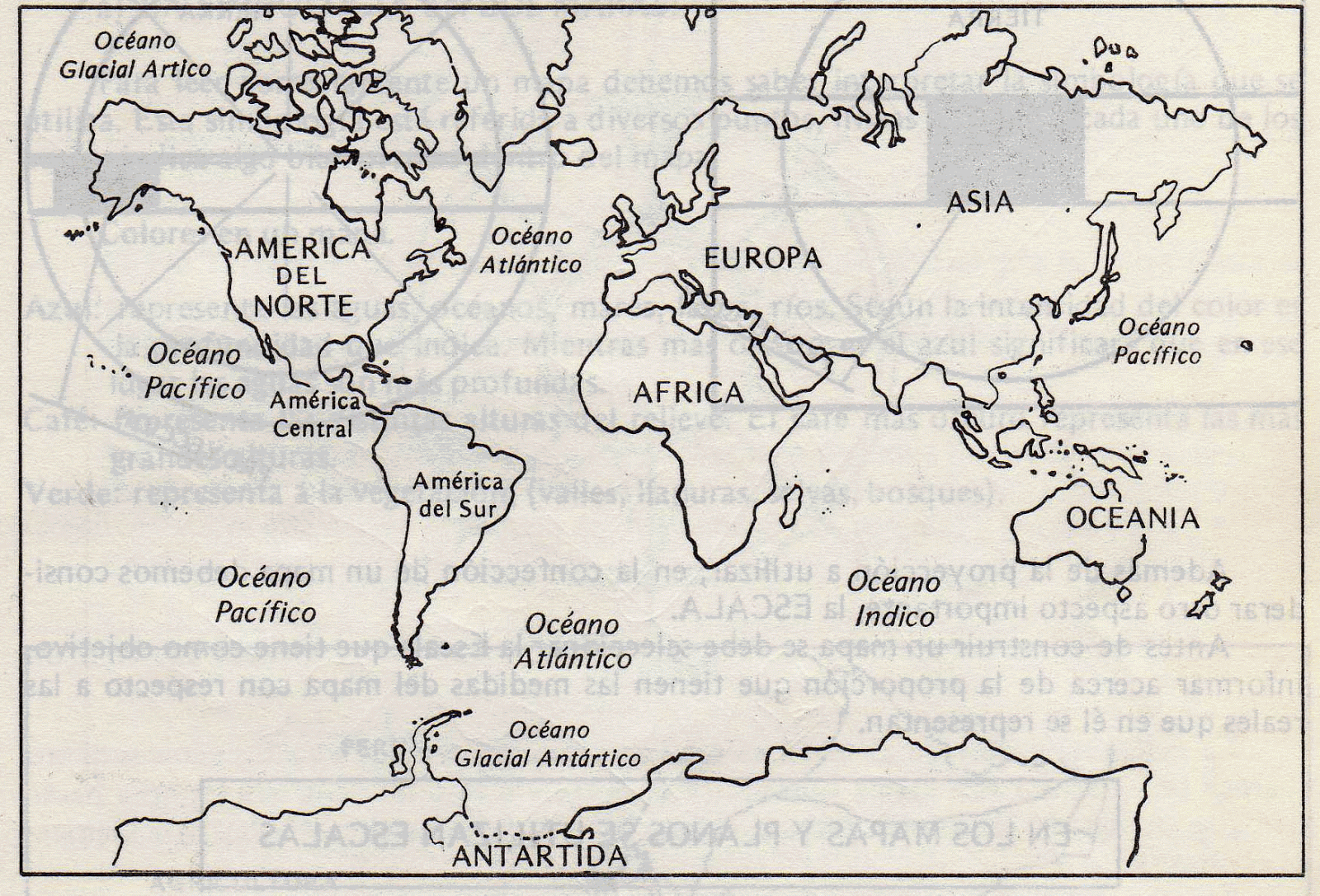 El blog de Antonio: Mapa de los continentes y océanos El blog de Antonio: Mapa de los continentes y océanos