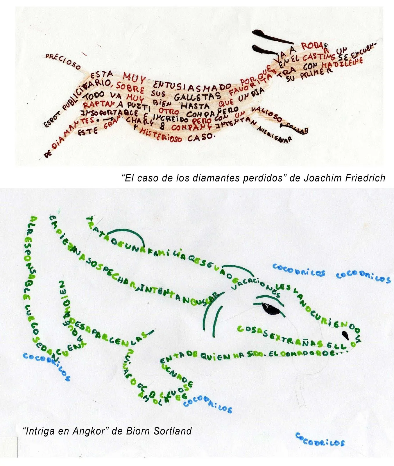BLOG de la BIBLIOTECA del IES Mor de Fuentes (Monzón): CALIGRAMAS