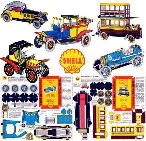 Fotos de carros de papel - Imagui