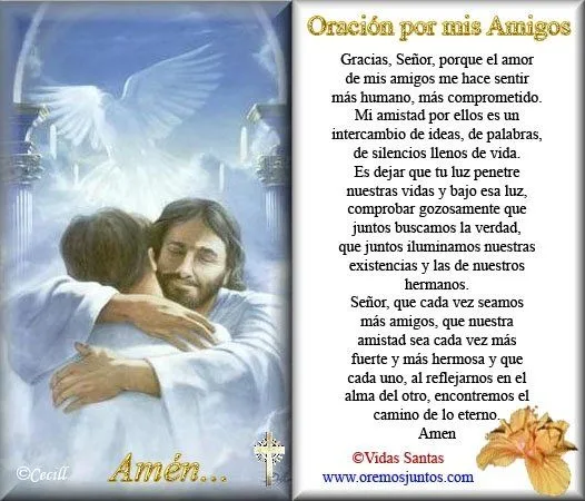Gifs de oraciones: Oración por los amigos