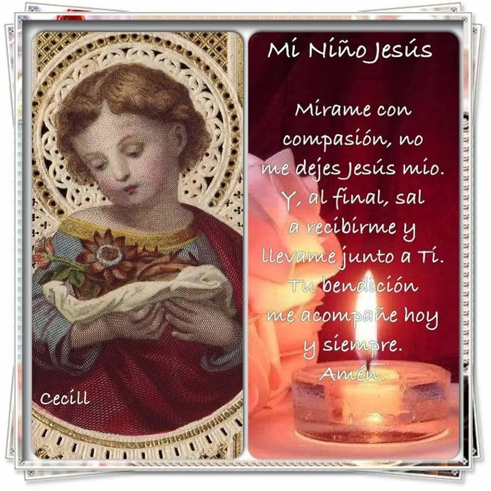 BLOG CATÓLICO GOTITAS ESPIRITUALES: ORACIONES AL NIÑO JESÚS