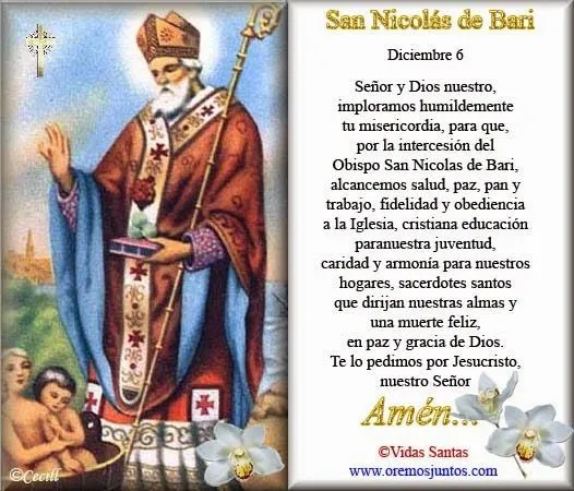 BLOG CATÓLICO GOTITAS ESPIRITUALES: SAN NICOLAS