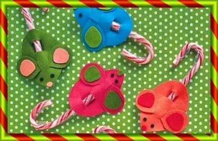 BLOG CATÓLICO NAVIDEÑO: RATONES PARA CARAMELOS NAVIDEÑOS