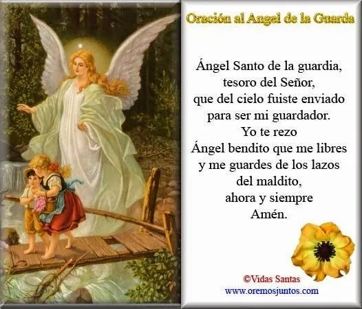 BLOG CATÓLICO DE ORACIONES Y DEVOCIONES CATÓLICAS: ANGEL DE LA ...