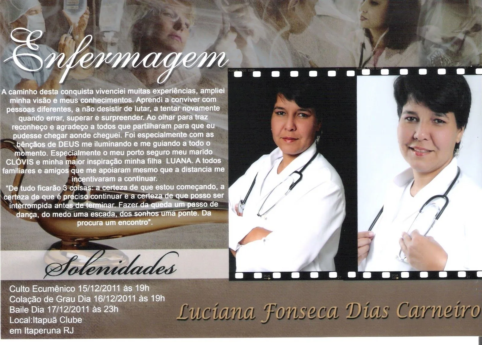 Blog da Colunista Tania Gusman: Convite Formatura