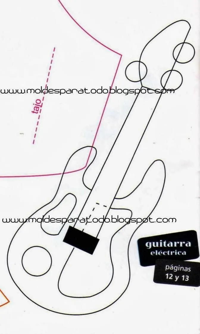 Blog que comparte gratuitamente moldes (patrones) para realizar cualquier tipo de manualidad. | Molde de guitarra, Guitarras, Manualidades Blog que comparte gratuitamente moldes (patrones) para realizar cualquier tipo de manualidad. | Molde de guitarra, Guitarras, Manualidades