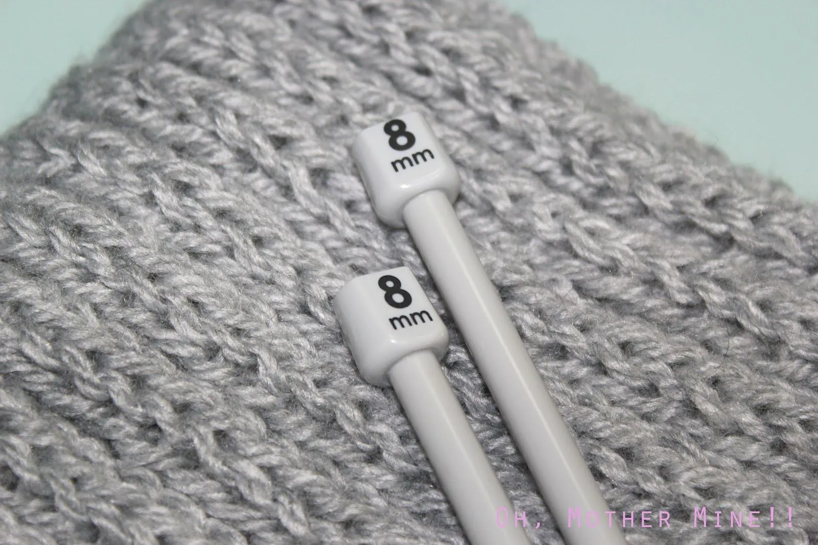 bufanda de mujer dos agujas