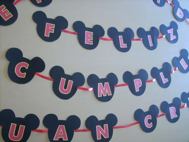 Mi Blog de Cumples: GUIRNALDA DE MICKEY