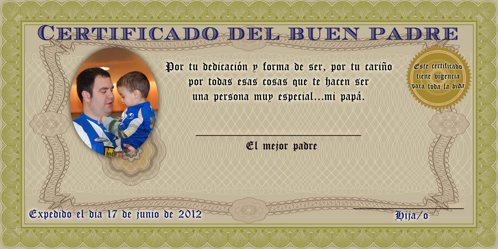 El blog del diseñador gráfico***: Certificado para el dia del padre El blog del diseñador gráfico***: Certificado para el dia del padre