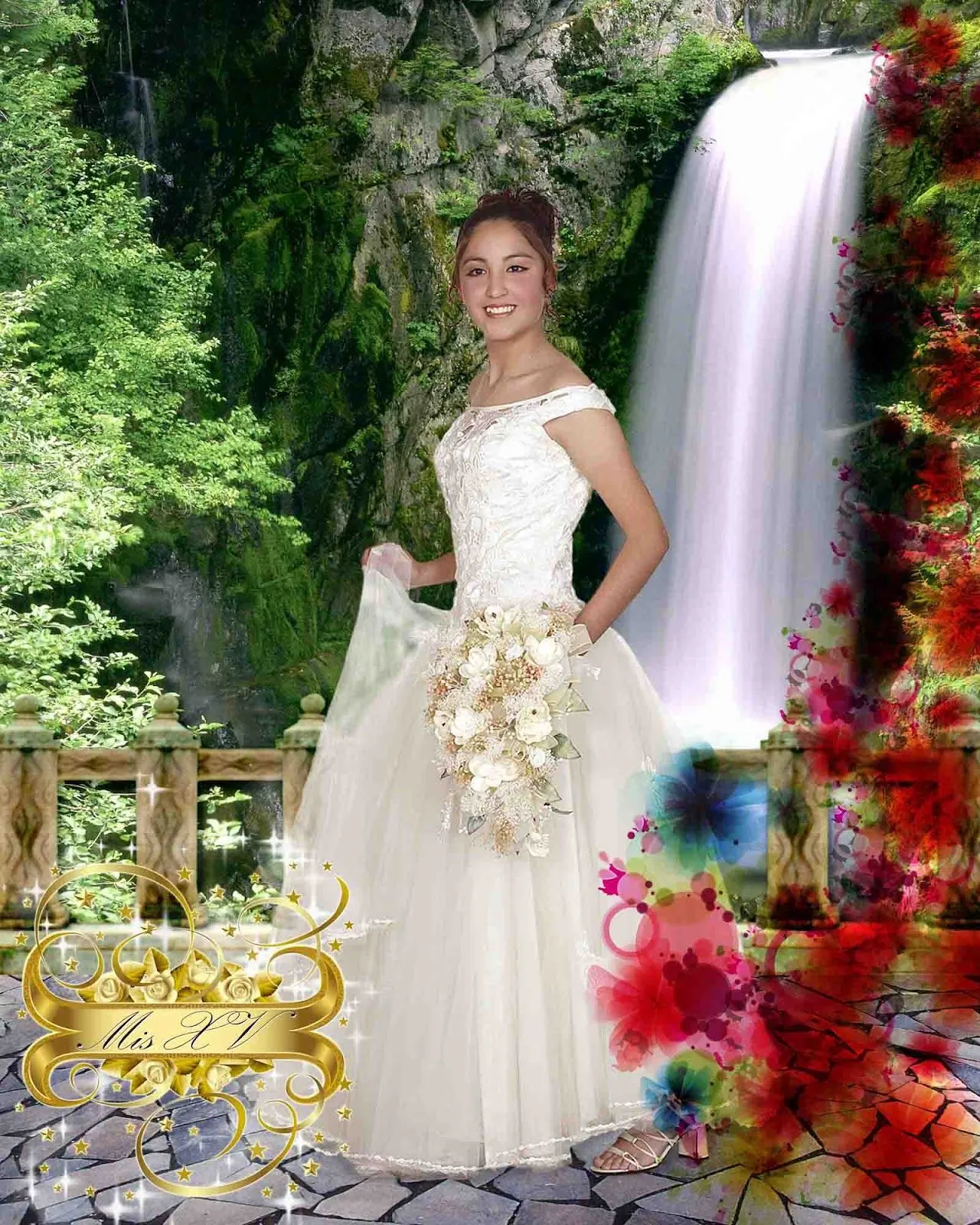Fondo con cascada para 15 Años - **El blog del diseñador descargar Fondo con cascada para 15 Años - **El blog del diseñador descargar