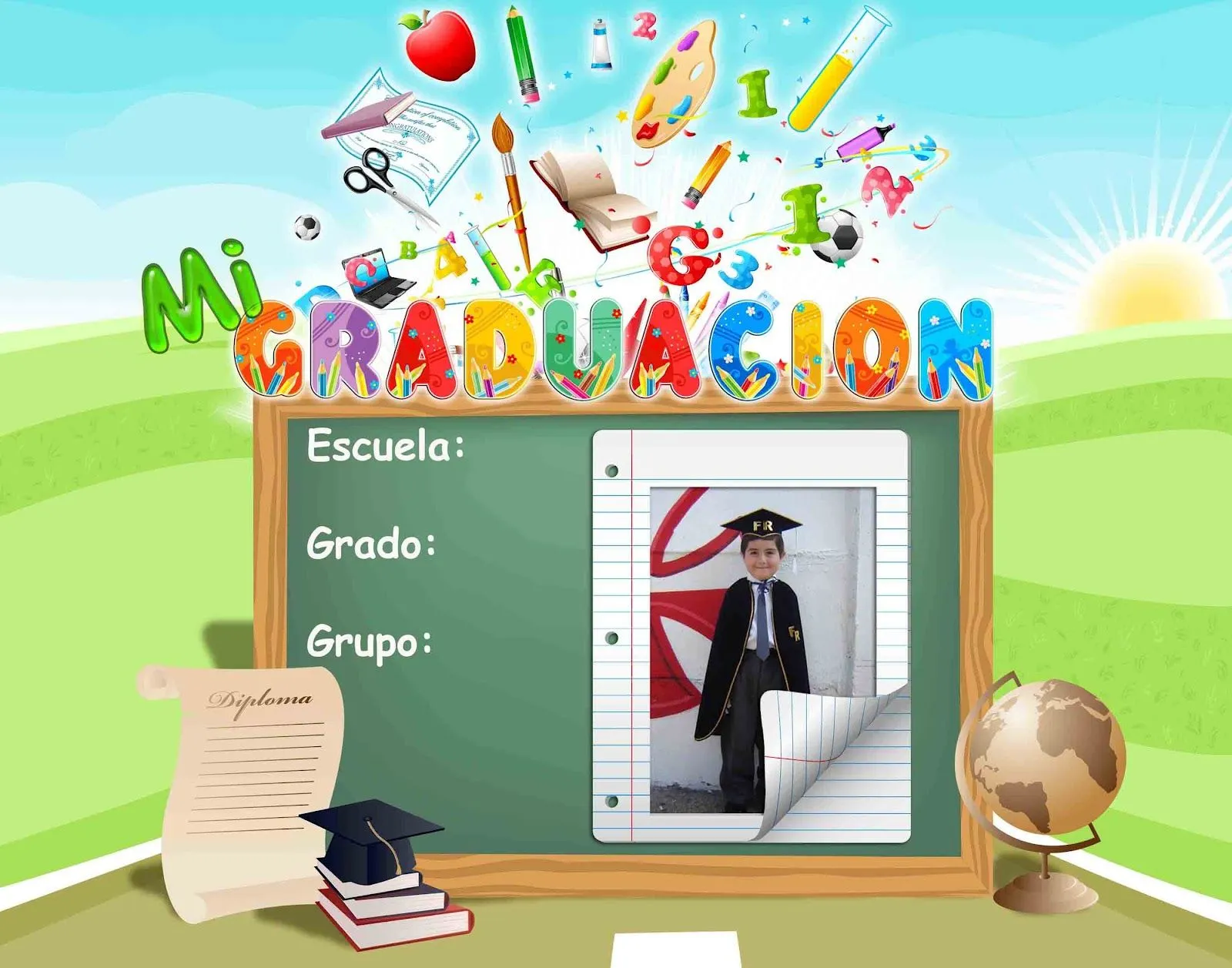 El blog del diseñador gráfico***: Plantilla para graduación del Kinder El blog del diseñador gráfico***: Plantilla para graduación del Kinder