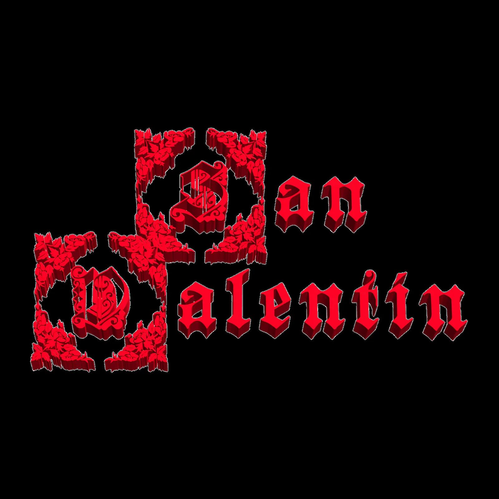 El blog del diseñador gráfico**: Texto "San Valentin" en formato .