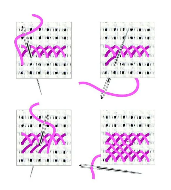 El blog de Dmc: Aprende punto de cruz