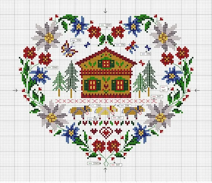 El blog de Dmc: Diagramas de punto de cruz de regalo