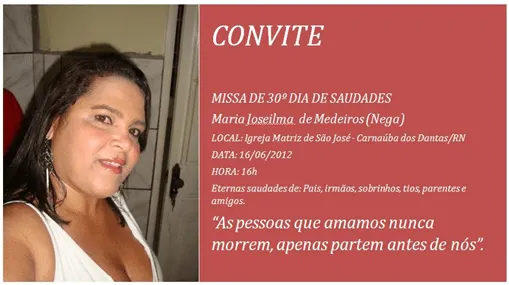 BLOG DO TOTINHA: CONVITE DE MISSA DA 30 DIAS; MARIA JOSEÍLMA DE ... BLOG DO TOTINHA: CONVITE DE MISSA DA 30 DIAS; MARIA JOSEÍLMA DE ...