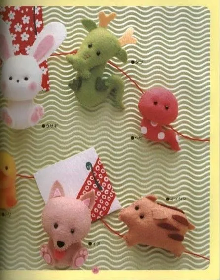 Blog de Goanna: Molde Animalitos Variados en fieltro