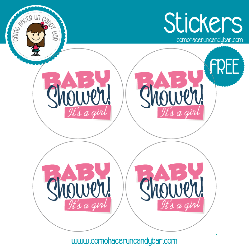 Blog de imprimibles gratis para tu fiesta - Baby shower: Stickers para imprimir
