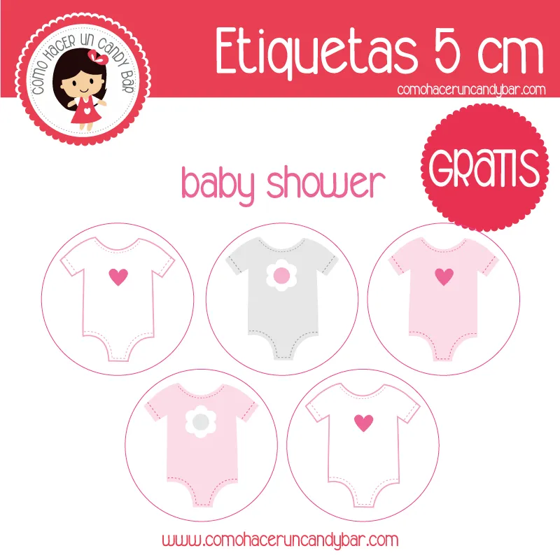 Blog de imprimibles gratis para tu fiesta - Etiquetas para imprimir Baby shower niña