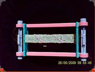 El Blog de La India: Pulsera con mostacillas en telar!! El Blog de La India: Pulsera con mostacillas en telar!!