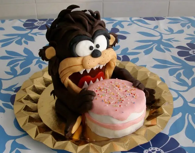 El blog de Kizkur: Tartas con ilusión: Taz, el diablo de Tasmania