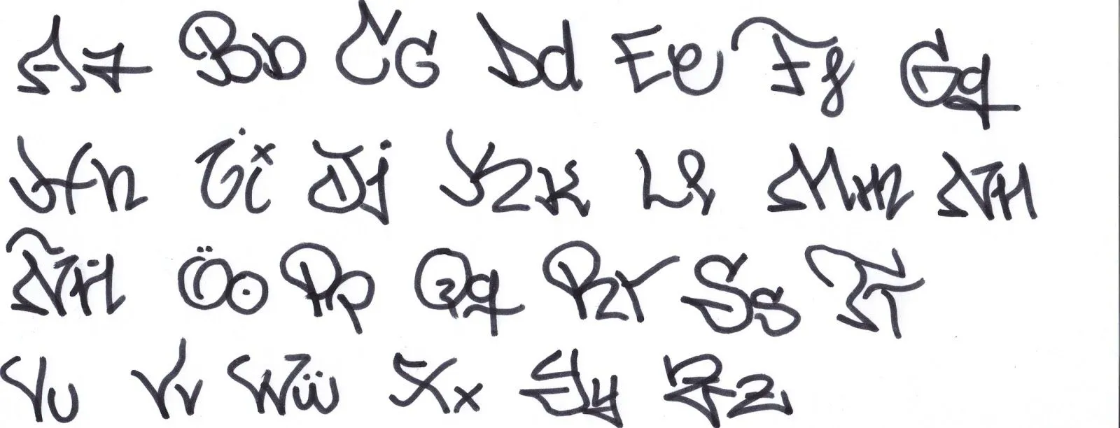 EL BLOG DE LANZA 78: LETRAS PARA GRAFFITIS