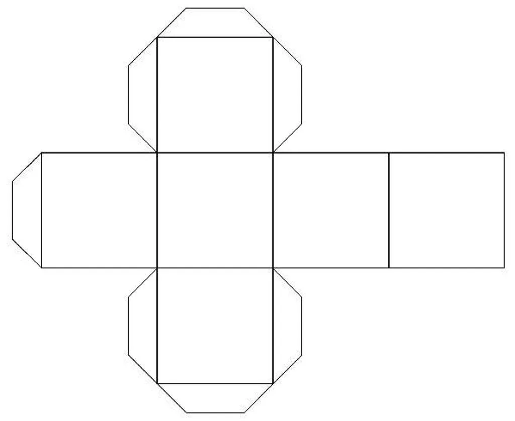 Modelo para hacer un cubo - Imagui