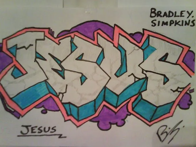 Imagenes de graffitis de nombres de Jesus - Imagui Imagenes de graffitis de nombres de Jesus - Imagui