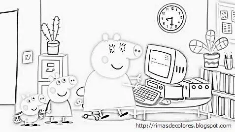 Blog de los niños: Peppa Pig para colorear