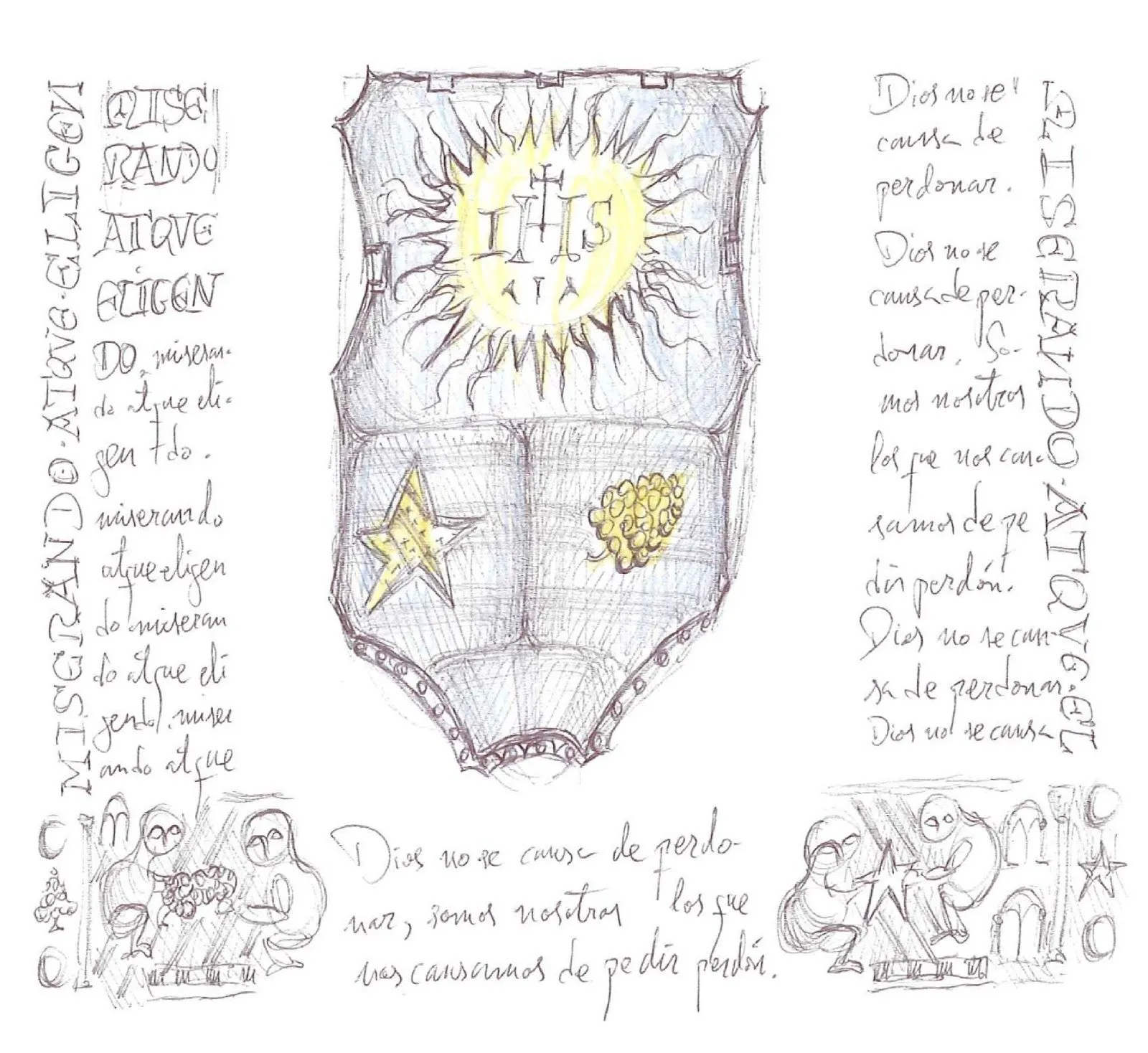 blog del padre Fortea: Una versión artística del escudo papal