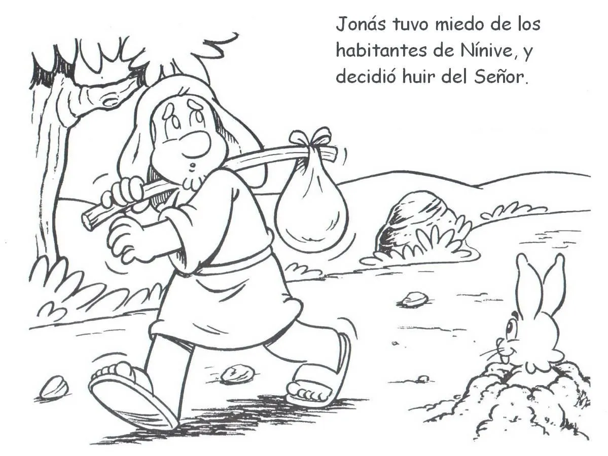 Historias Biblicas para Colorear: Historia de Jonás ~ Mi vida sin ...