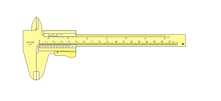 Blog TECNOS: Uso del Calibre (Pie de Rey, Vernier). Partes ...