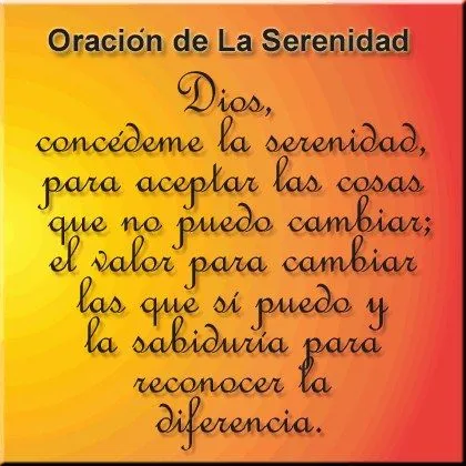 Blog de Virginia Bustos: Oración de La Serenidad Blog de Virginia Bustos: Oración de La Serenidad