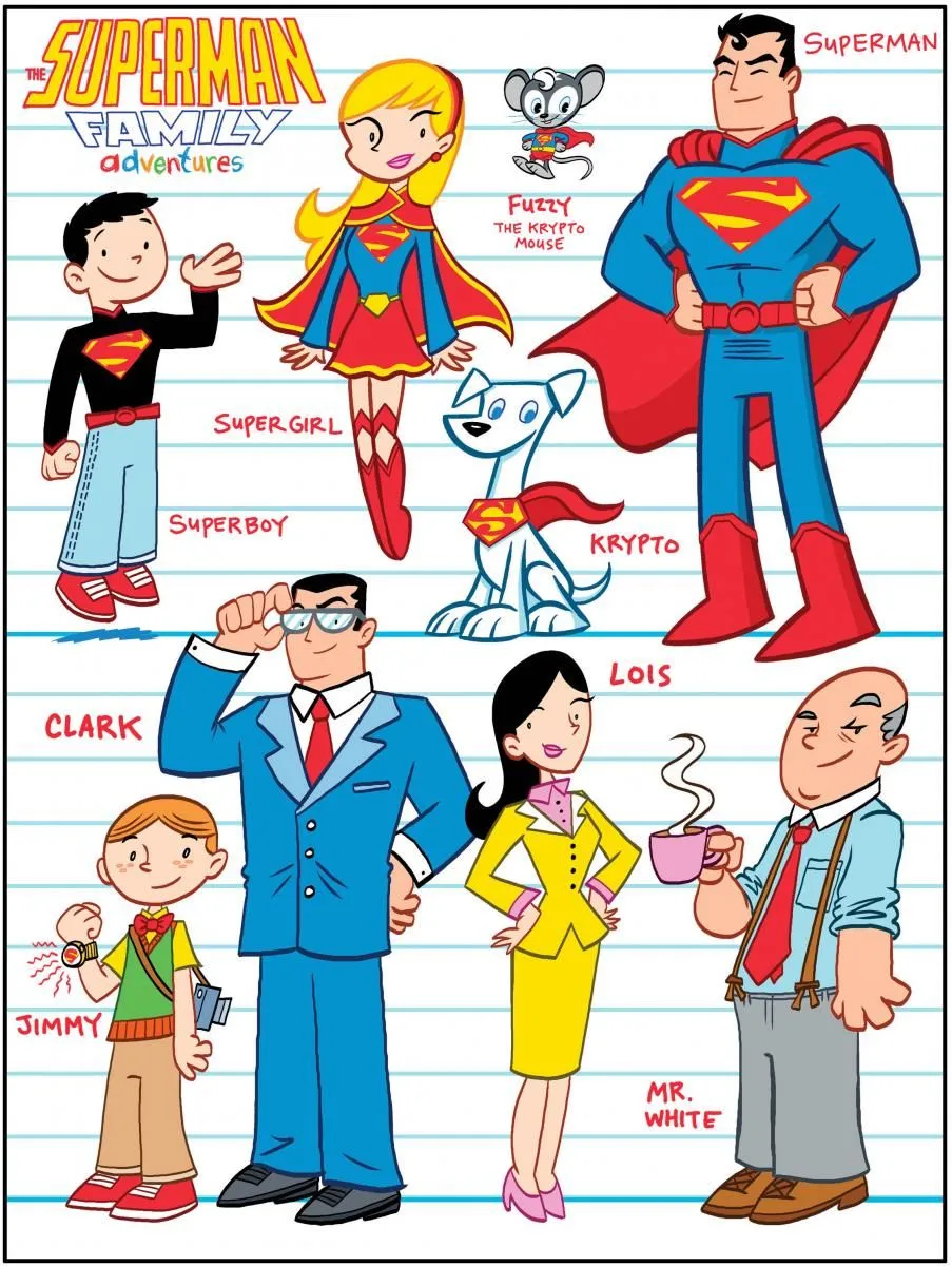 EL BLOGAZO DEL COMIC: SUPERMAN FAMILY ADVENTURES: Diseños del ...