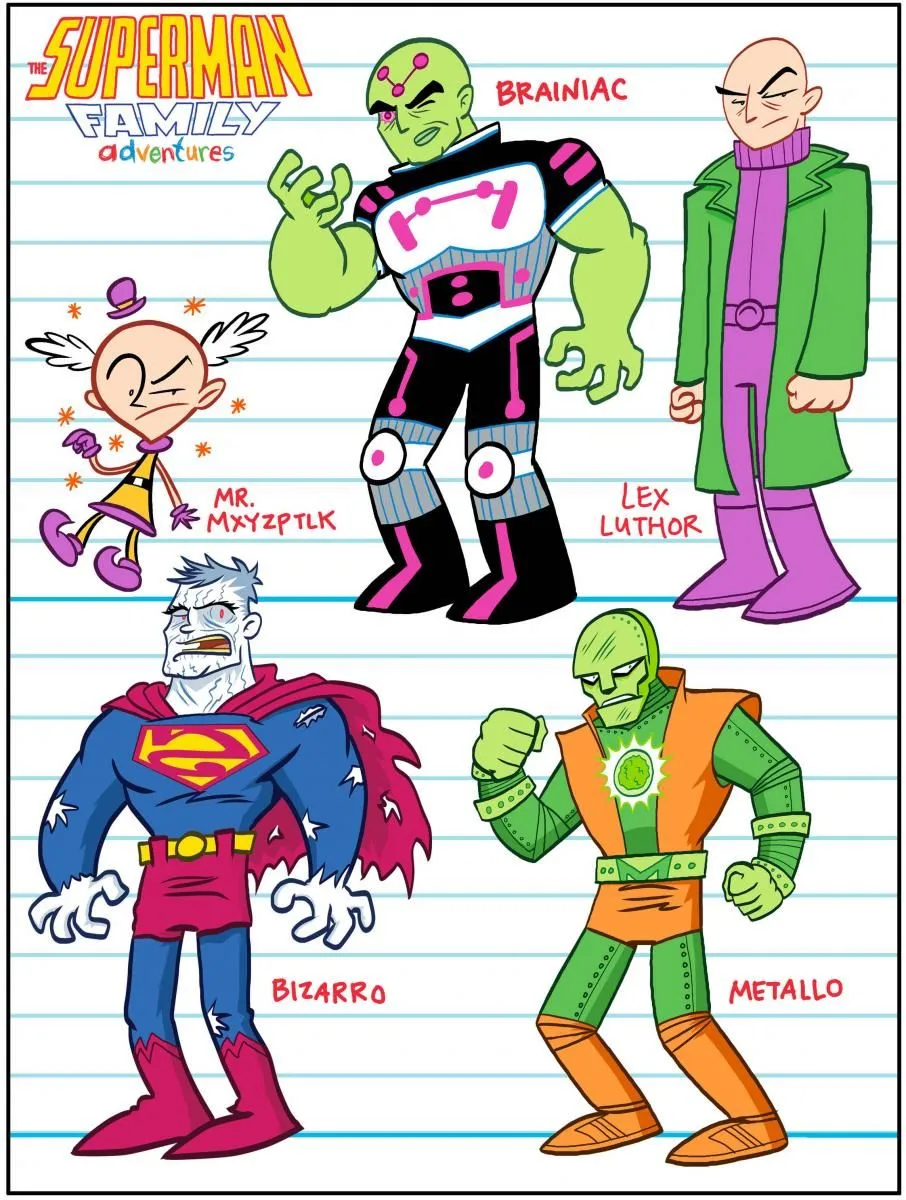 EL BLOGAZO DEL COMIC: SUPERMAN FAMILY ADVENTURES: Diseños del ... EL BLOGAZO DEL COMIC: SUPERMAN FAMILY ADVENTURES: Diseños del ...