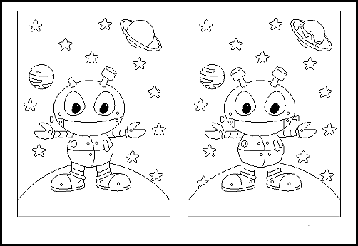 Buscar diferencias en 2 dibujos - Imagui